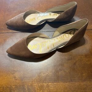 Sam Edelman RODNEY Brown Suede Pointy Toe Ballet Flats Size 9.5 Women’s Shoes